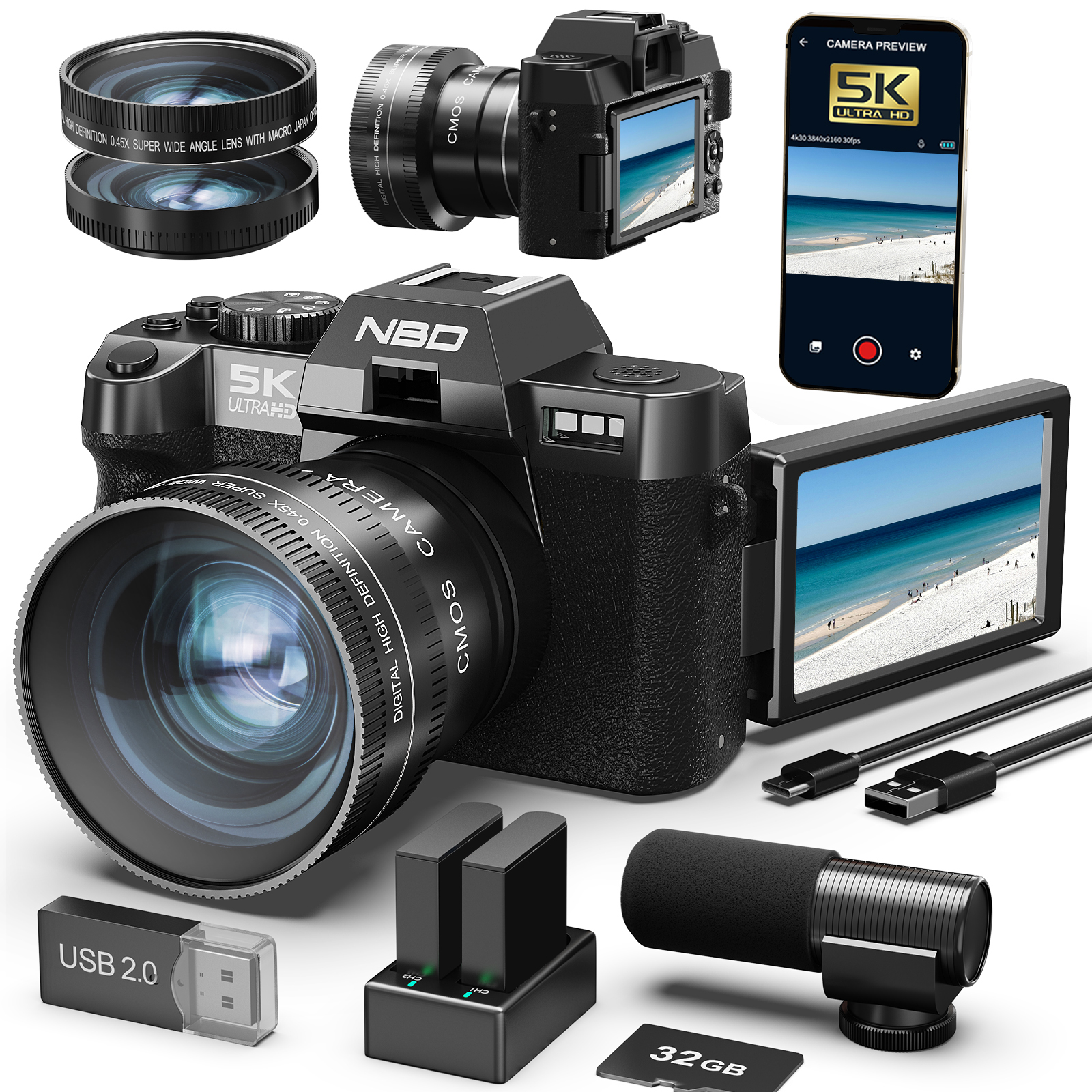 NBD Digital Cameras 5K&48MP Ph - Lifestyle Of Korean review and price