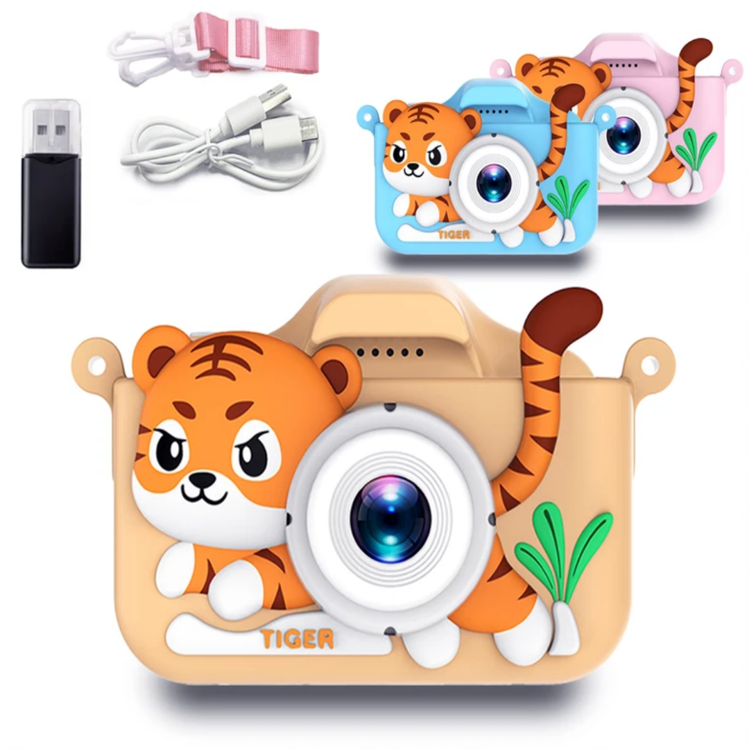 Kids Mini Camera Cartoon Tiger - Korean Boy Lifestyle review and price
