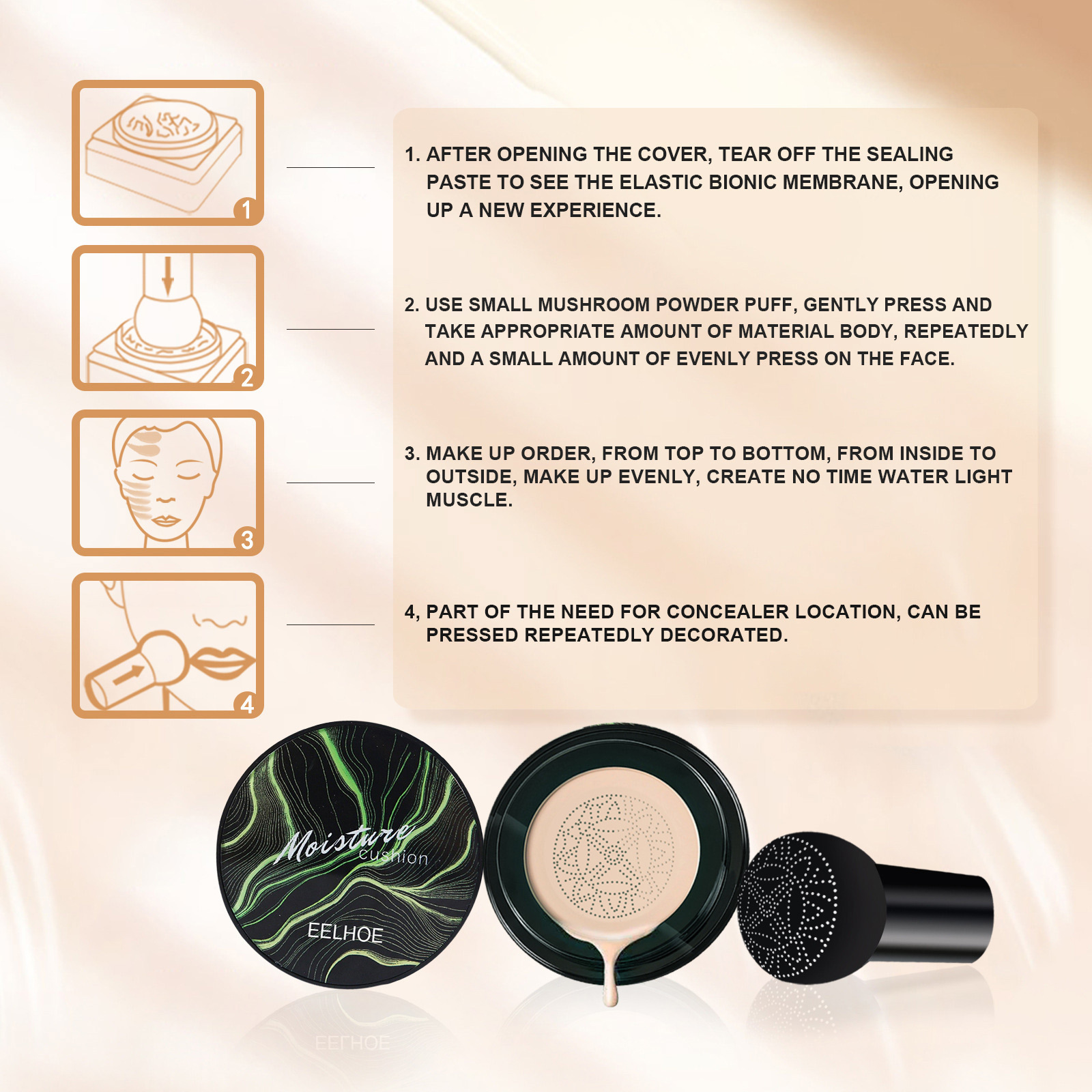 EELHOE Mushroom Head Air Cushi - Bb Cushion Korean review and price