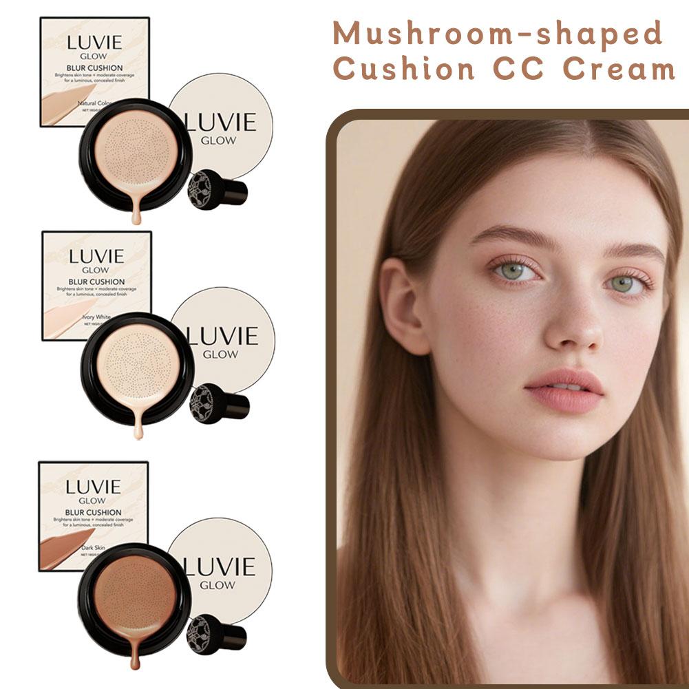LUVIE GLOW Hydrating Mushroom  - Bb Cushion Korean review and price
